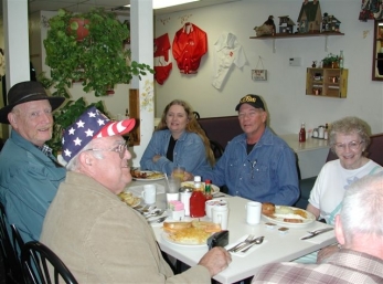 More Ham breakfast at Gabbys in Chino Valley, AZ meet on the 1st Thursday each month at 7 am see you there