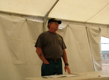 Tomy KF7GC ATEN meeting on the NTS Williams Hamfest July 8 2007